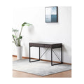 Dark Brown Wood Lift Top Desk with Hidden Storage and Drawer F354