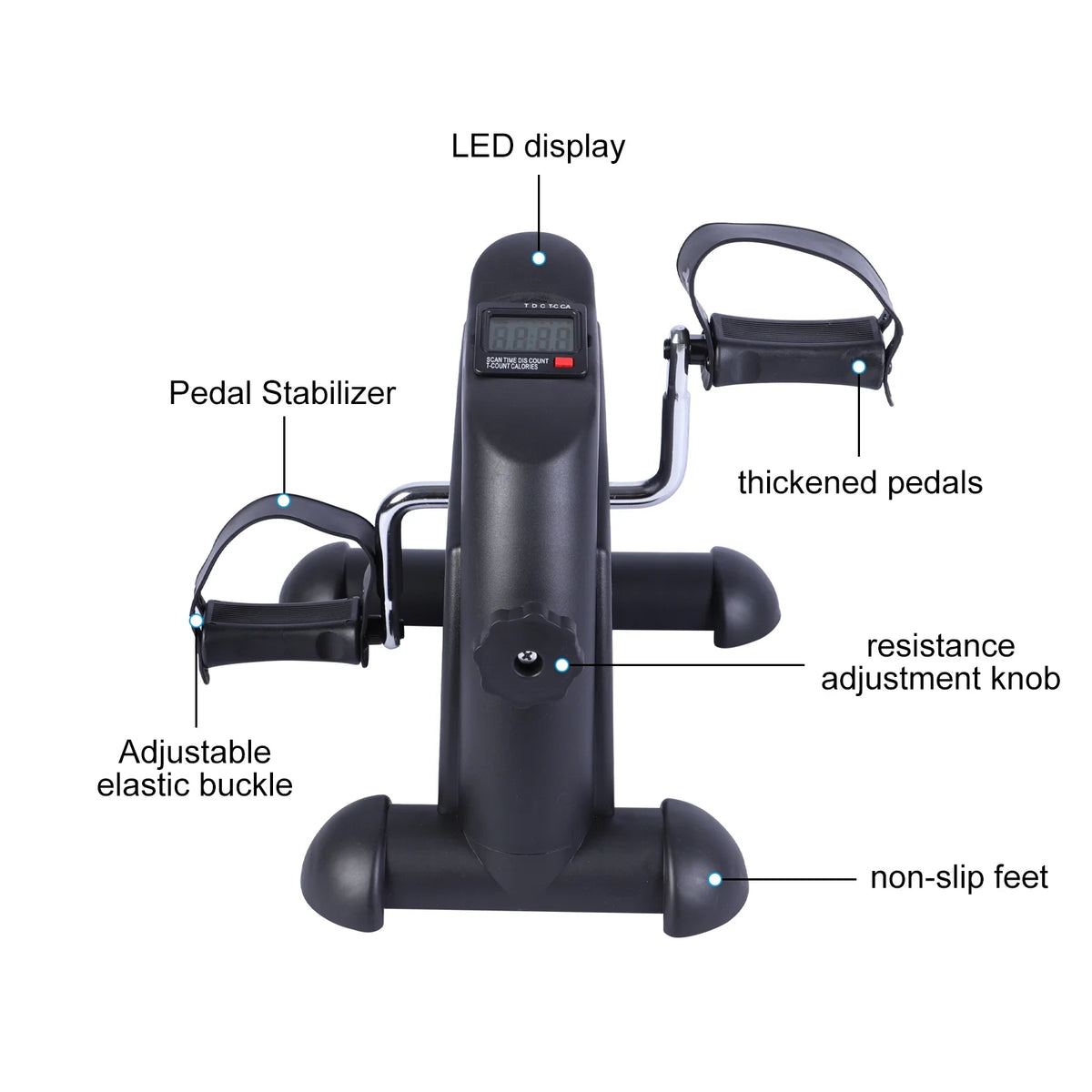Mini Portable Pedal Stationary Exercise Bike with LCD Screen Z3992