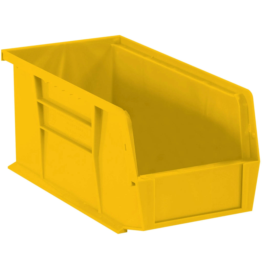 Plastic Stack & Hang Bin Boxes Yellow 6/Case P972620