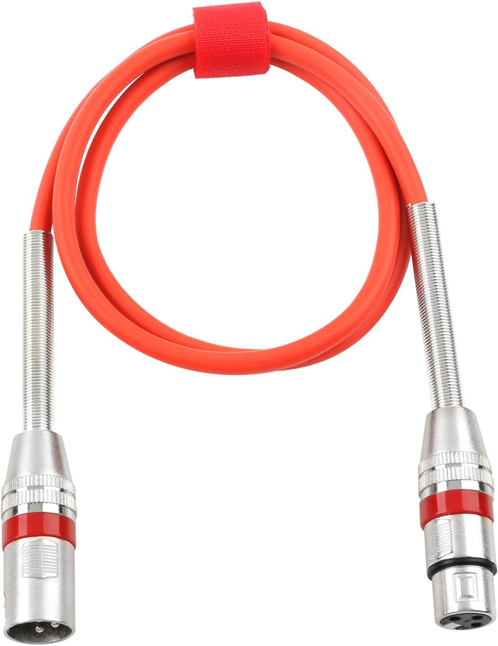 6 Pack Multi-Color 3-Pin XLR Male to Female Microphone Cable, 3.3 feet D181009