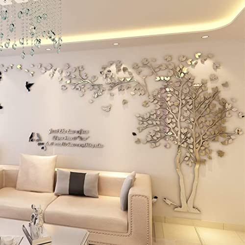 Silver Right M 98X51in Tree Wall Stickers L377255