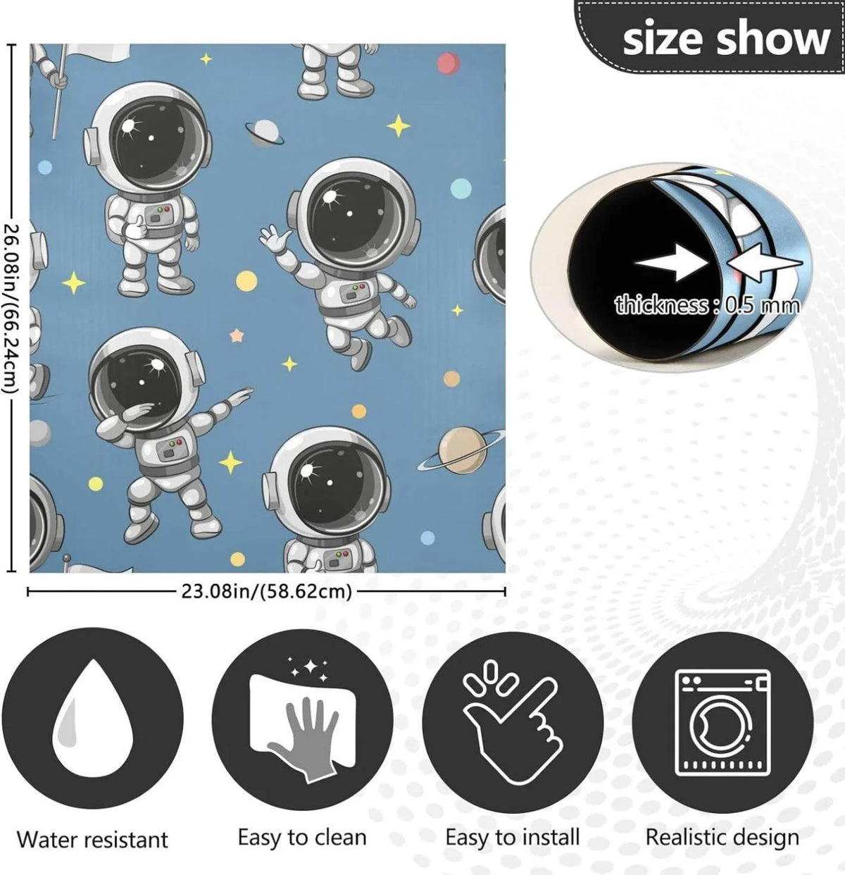 Astronaut Dishwasher Magnet Cover 23 x 26 Inch E845