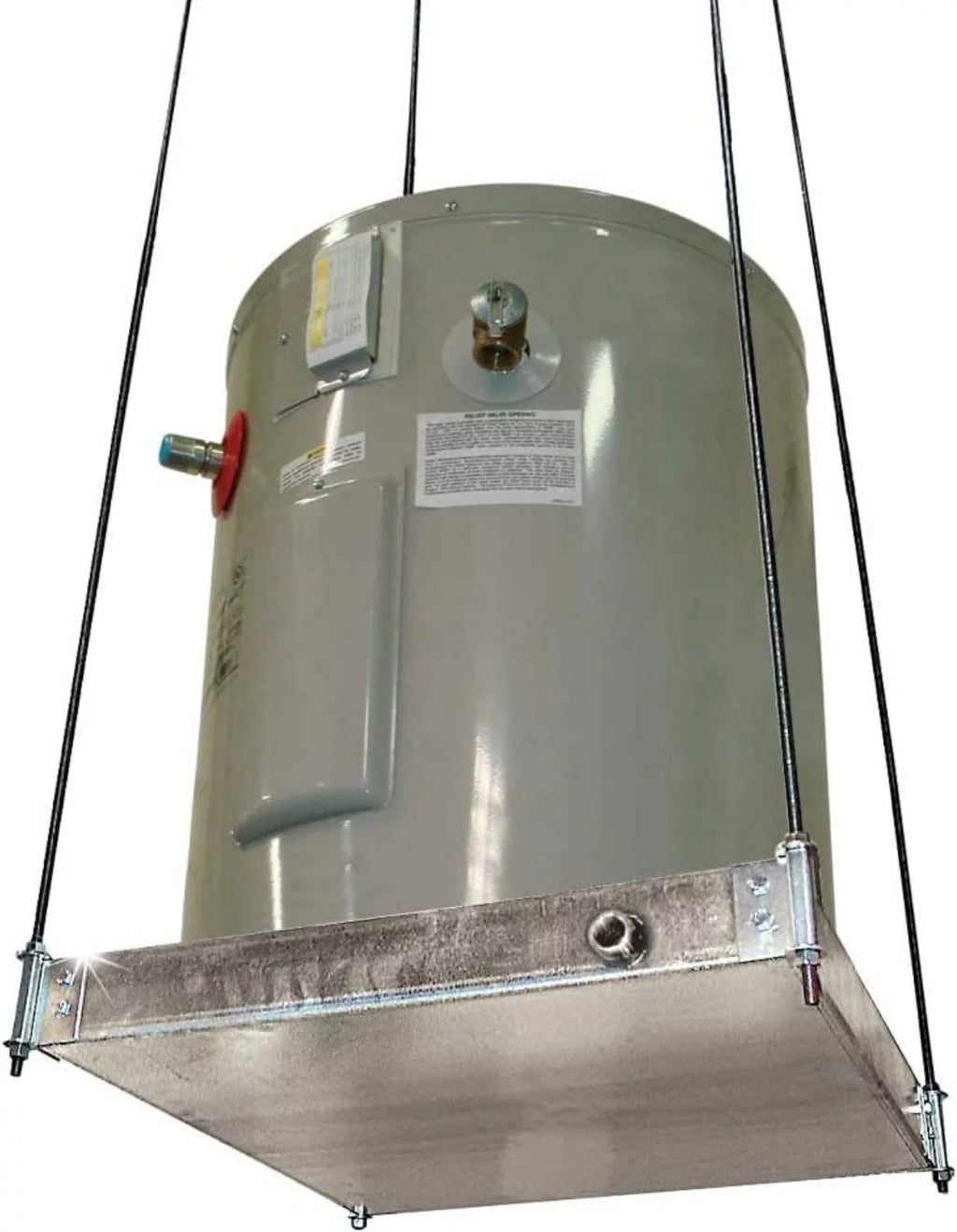 Ceiling Mounted Water Heater Platform with Steel Drain, Up To 20 Gallons T268552