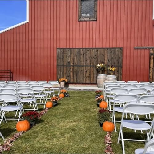 White Plastic Folding Chairs 10-Pack N5993