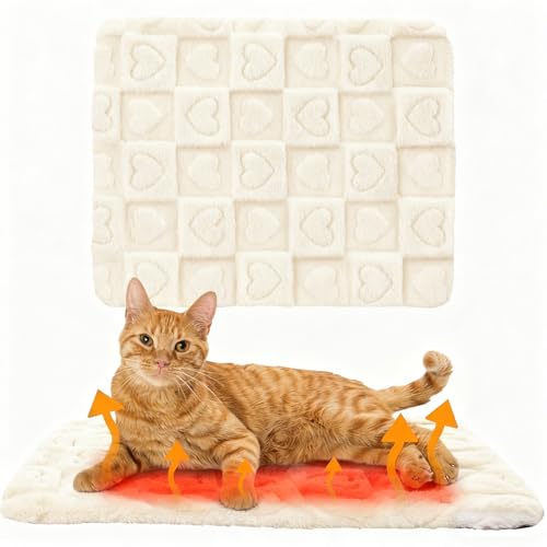 3 Pack Self Warming Cat Bed Mat 15 x 20 Inch Gray E623