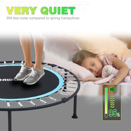 40"/48" 330 LBS Foldable Rebounder with Adjustable Foam Handle F998