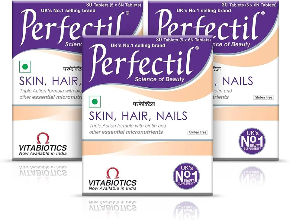 Biotin Grape Seed Extract Hair Skin and Nails Tablets 30 Tablets Pack of 3 Q802