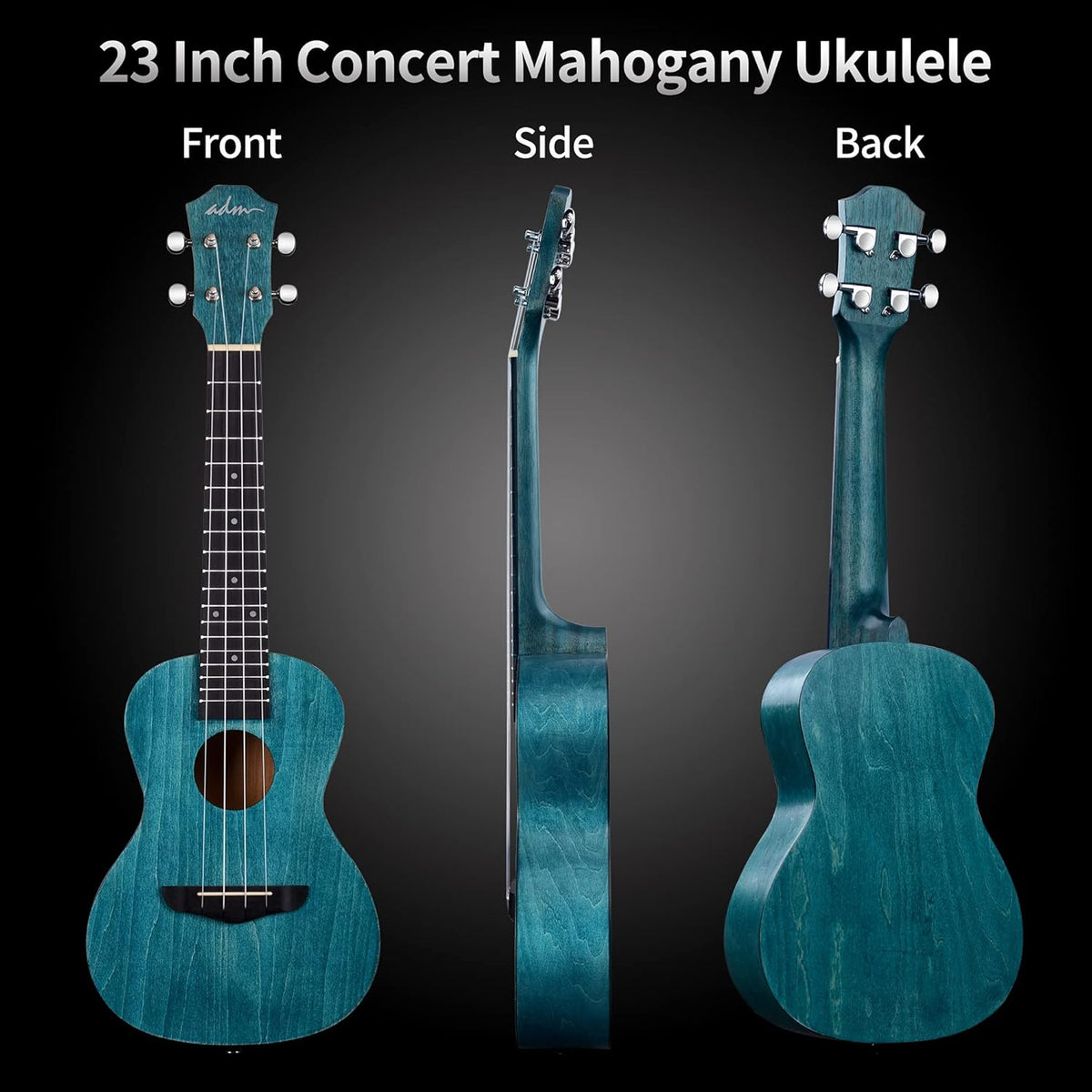 Blue Mahogany Concert Ukulele Q63265