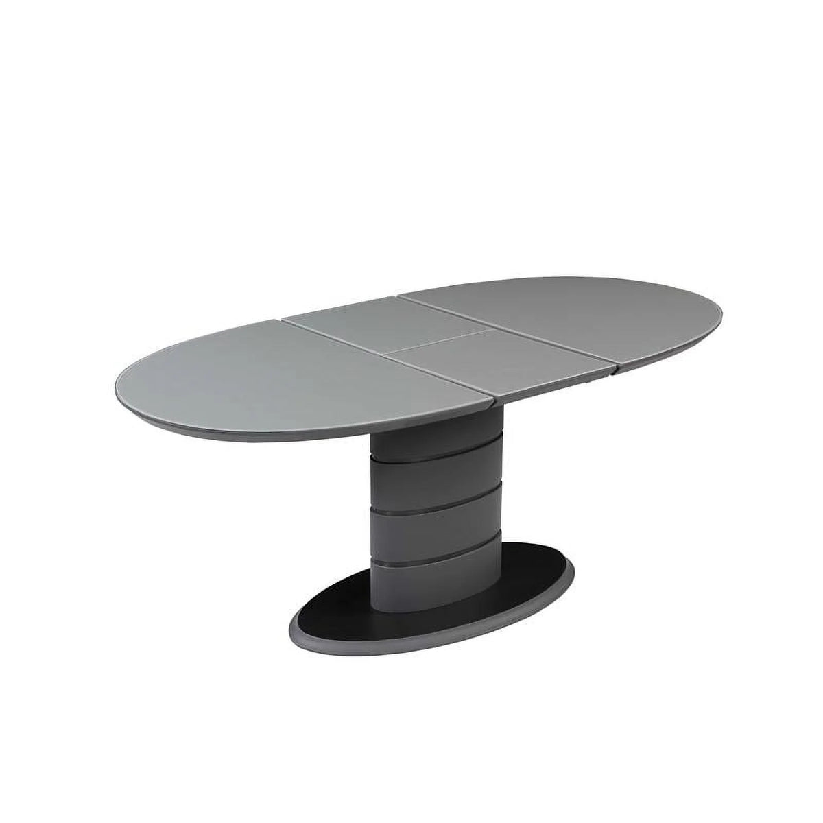 Matte Gray & Black Wood Dining Table I911881
