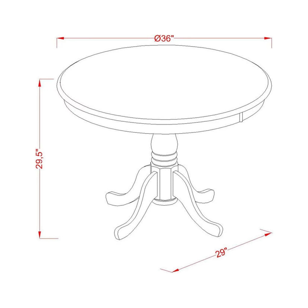 3 Piece Wood Faux Leather Dining Set V44199