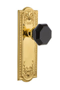 Privacy Black Door Knob in Unlaquered Brass B39551