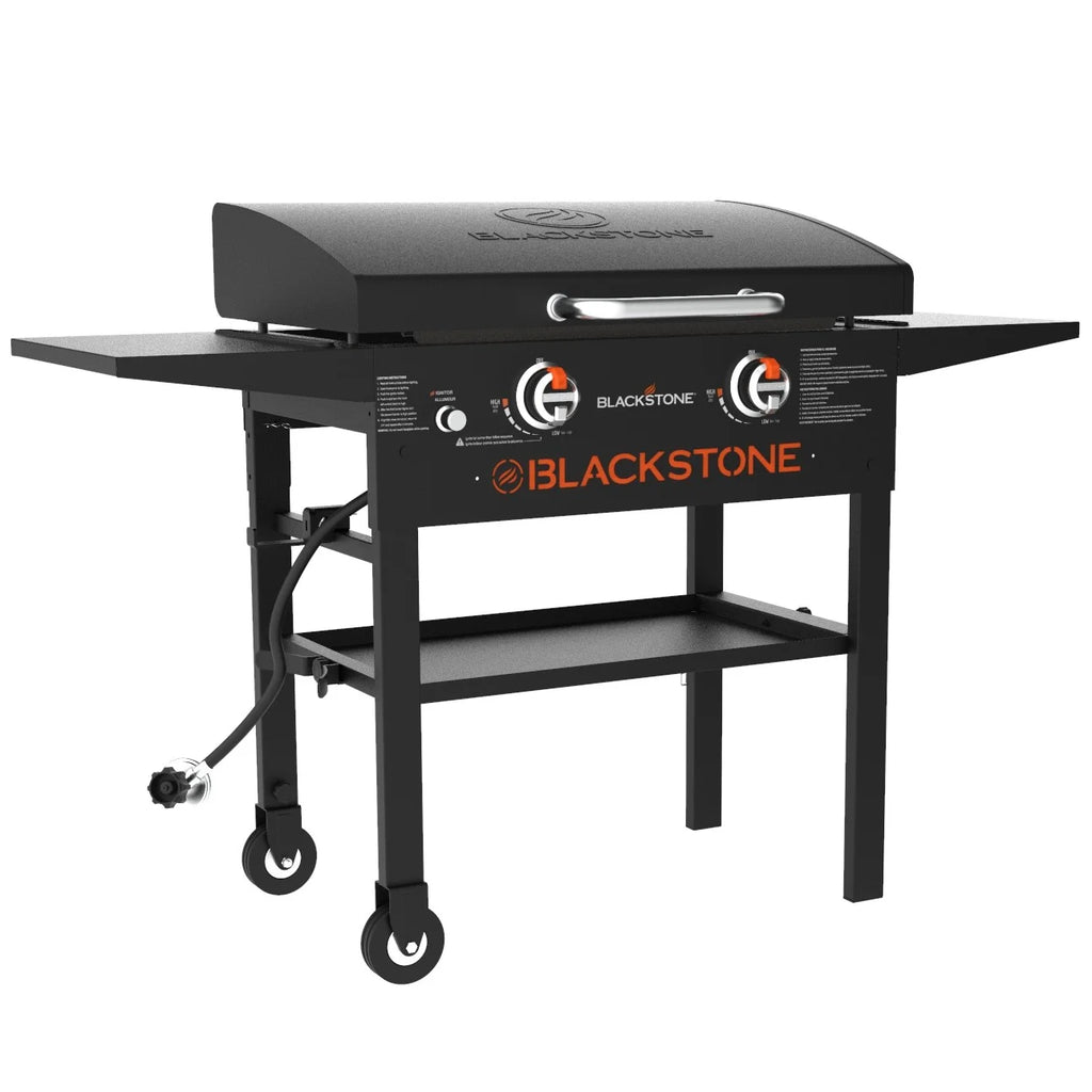 Black 2-Burner 28" Propane Griddle with Hood Z912