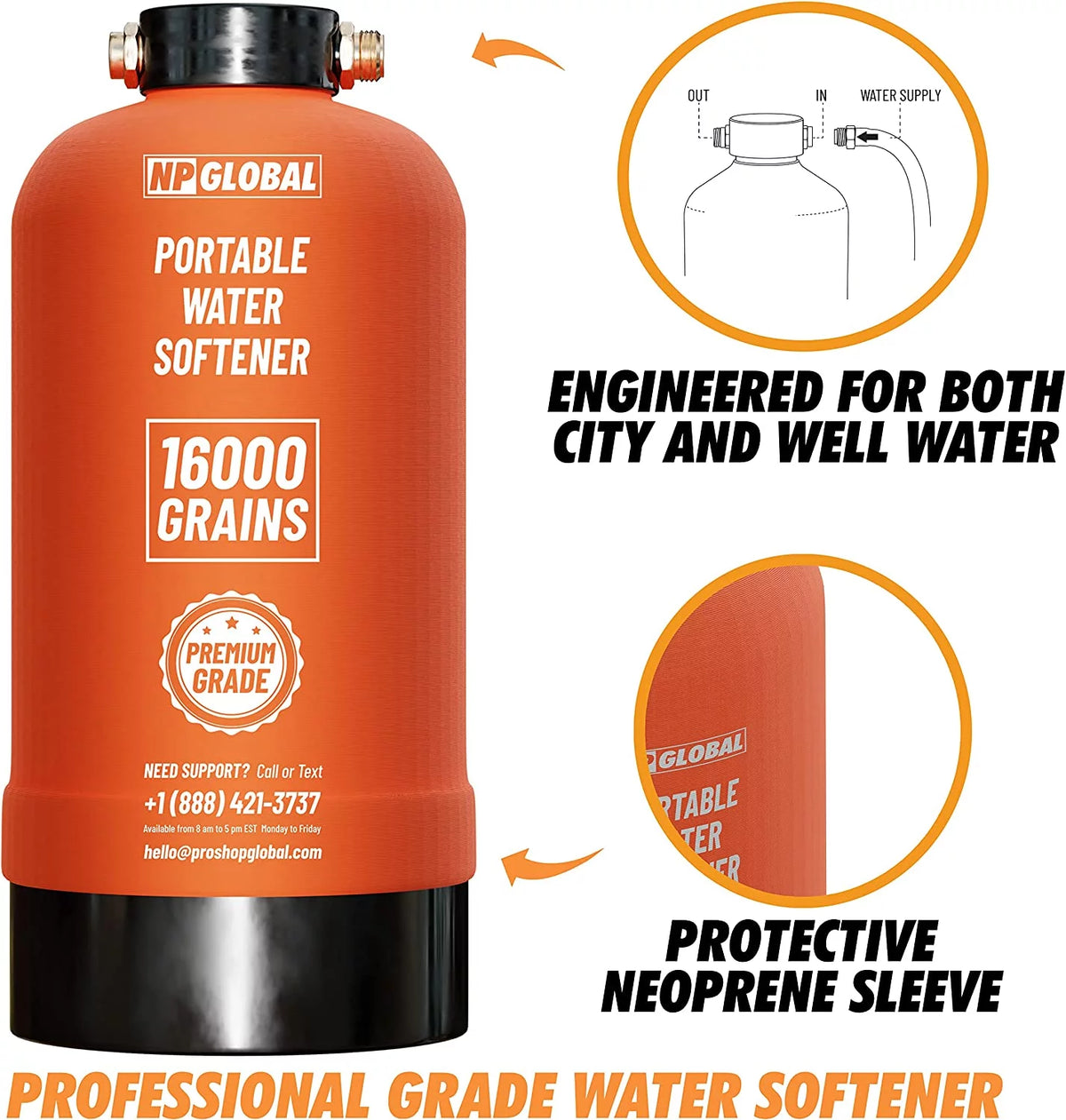 Portable 16,000 Grain RV Water Softener X3009