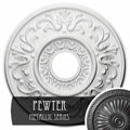Hand-Painted Pewter Ceiling Medallion C15776