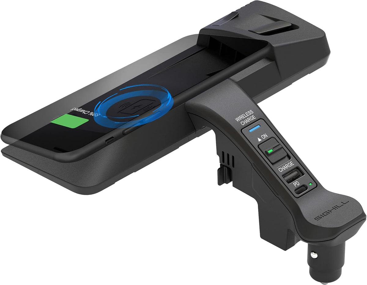 Wireless Car Charger 15W Qi 2-Port Type C T63439