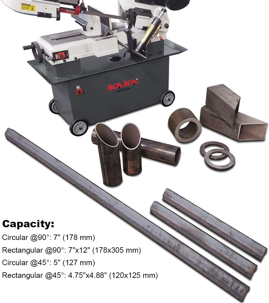 Metal Horizontal Band Saw 7x12 Capacity K12656