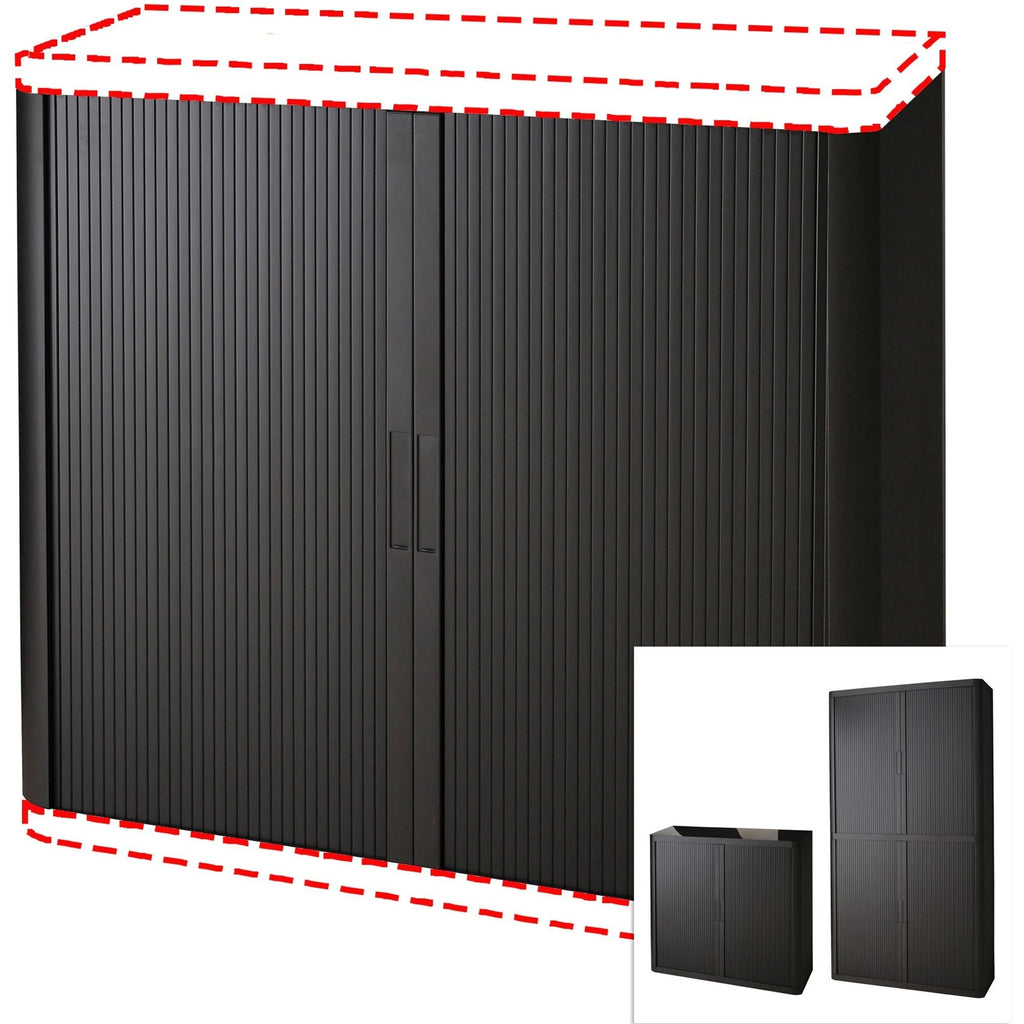 Black Storage Cabinet Door Kit S153