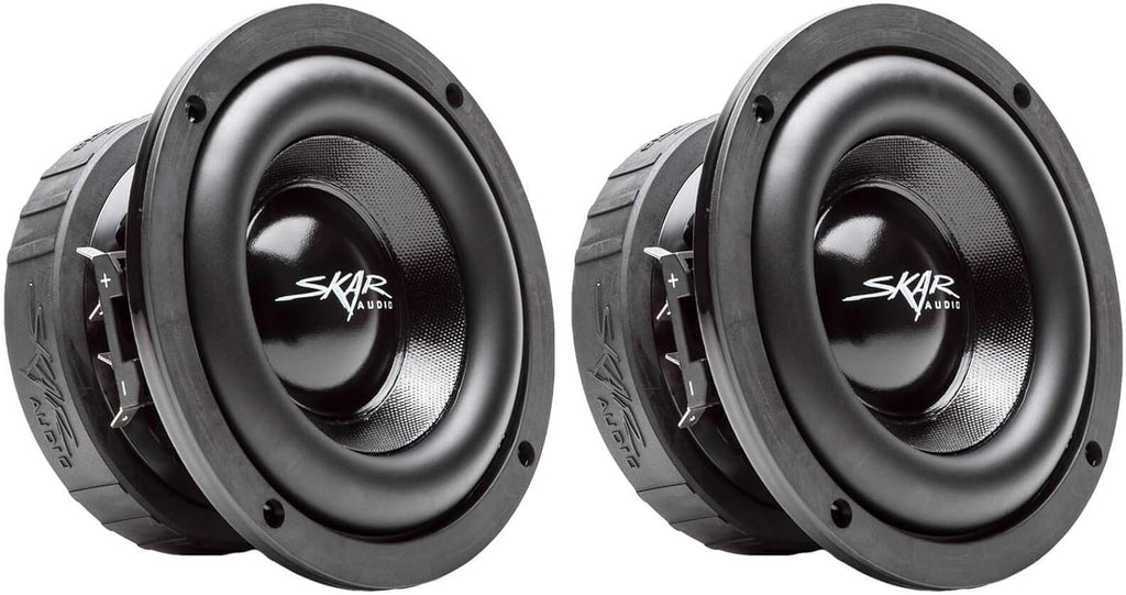 6.5" 400 Watt Dual 2 Ohm Car Subwoofers, Pair of 2 K90504