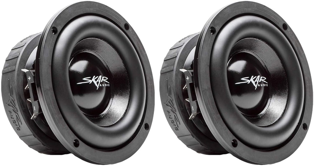 6.5" 400 Watt Dual 2 Ohm Car Subwoofers, Pair of 2 K90504