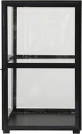 Black Metal & Glass Display Cabinet P40876