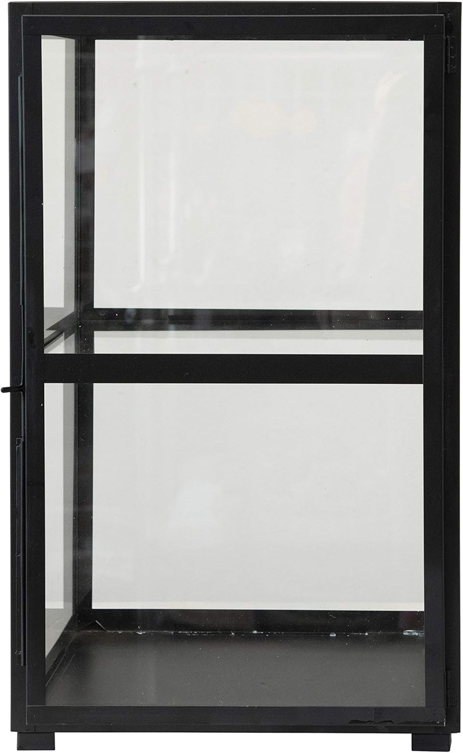 Black Metal & Glass Display Cabinet P40876