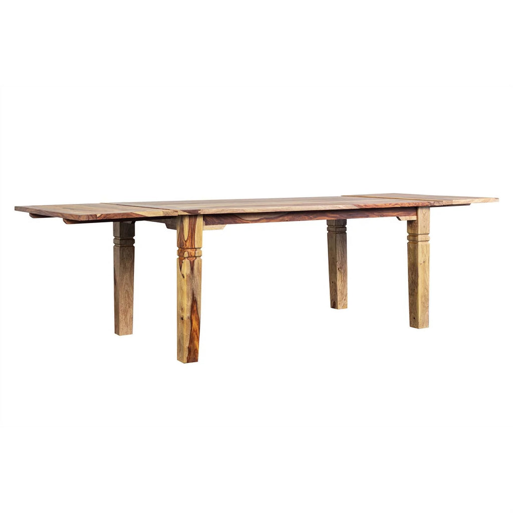 Solid Wood Rectangular Dining Table with Extension Leaves E25545