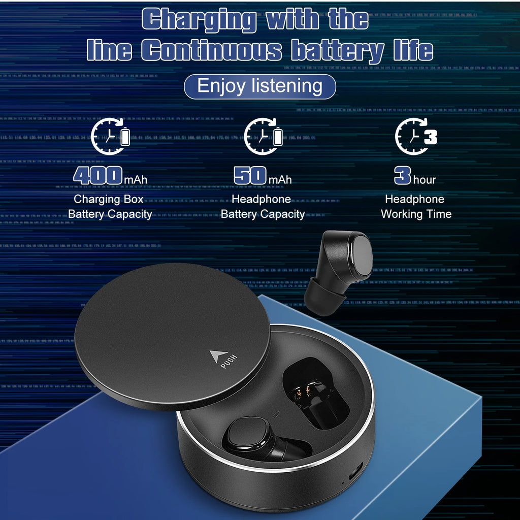 Black True Wireless Earbuds with Mic N97865