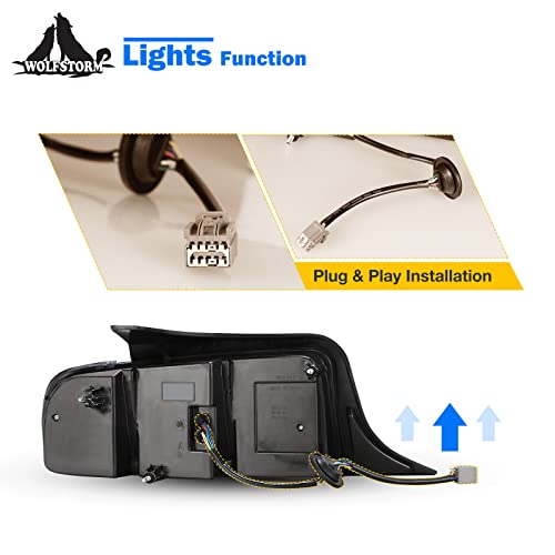 LED Tail Light Replacement Assembly 1 Pair X7110