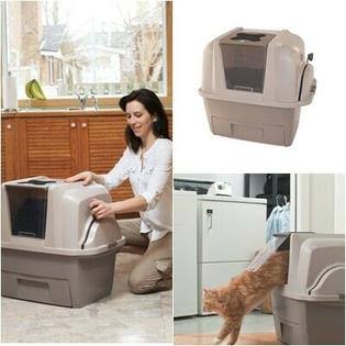 Covered Self Cleaning Cat Litter Box H114