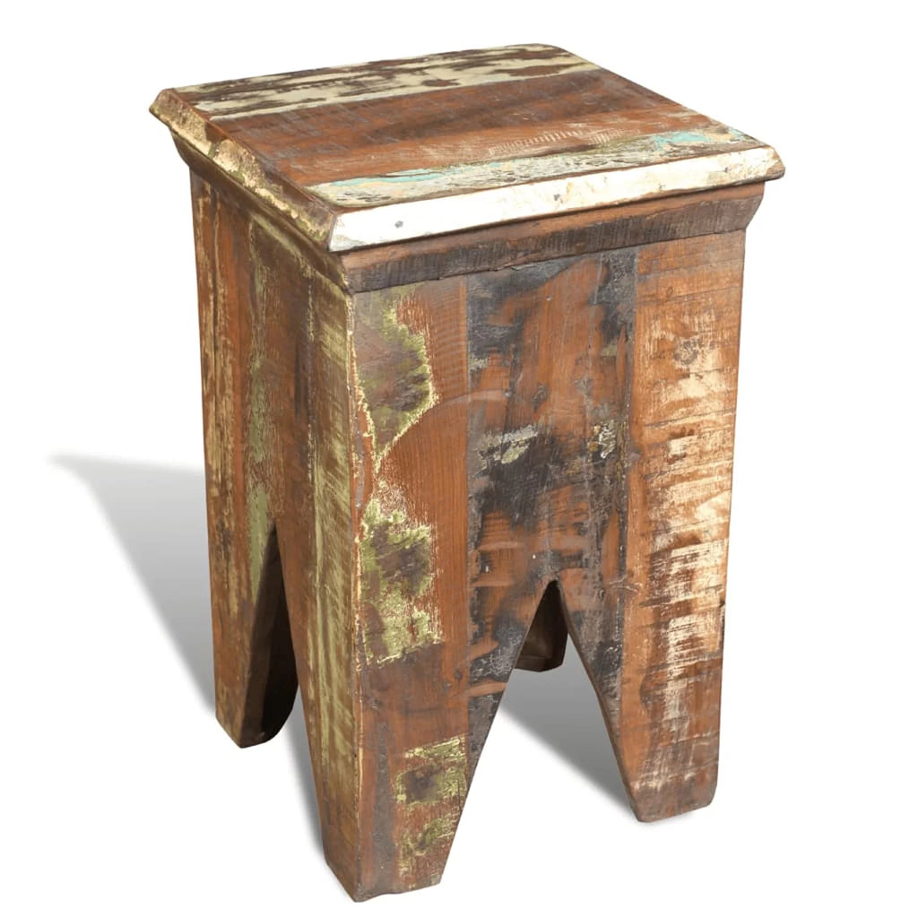 Solid Reclaimed Wood Stool U704