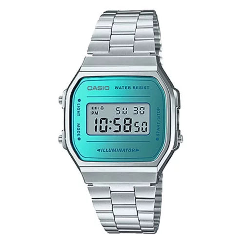 Silver Blue Digital Watch Y74054