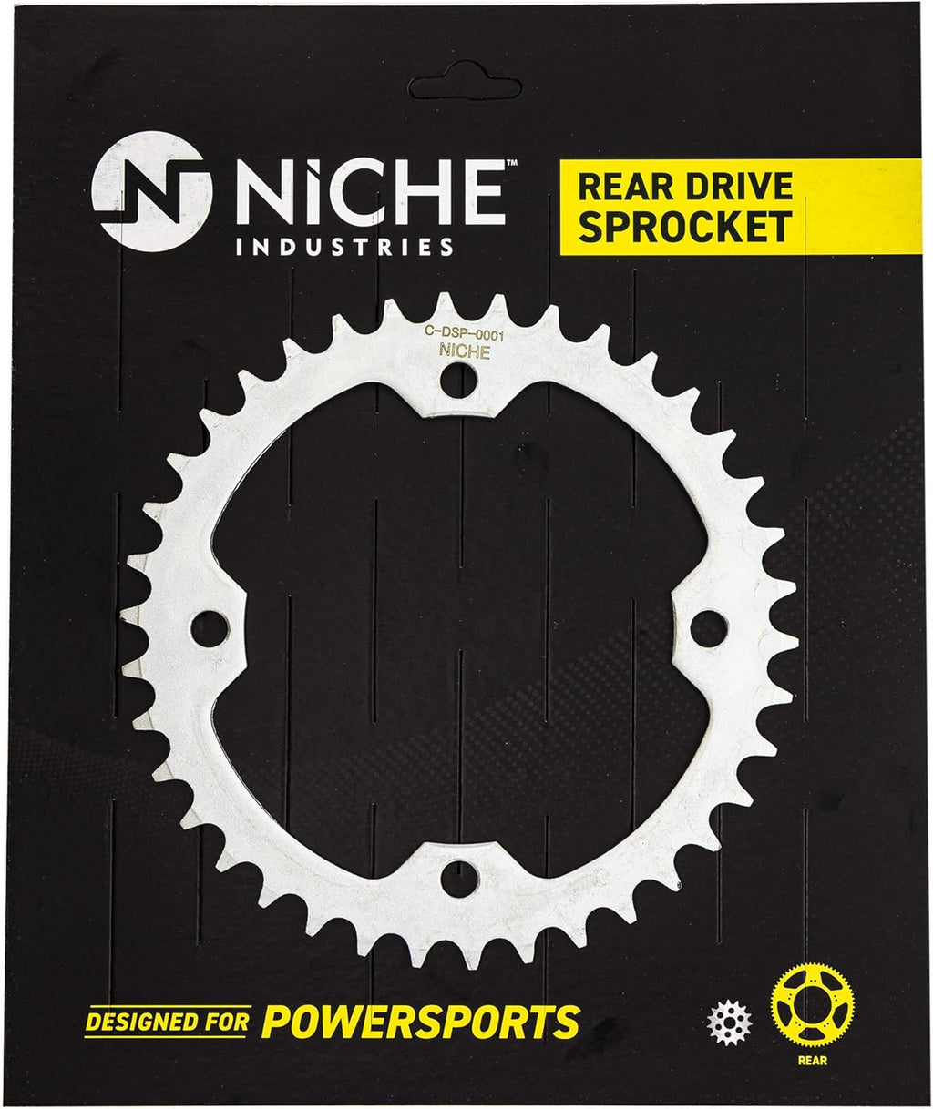 Drive Sprocket Chain Combo Front 14 Rear 38 Tooth 520NZ Standard 98 Links Pack of 2 Z326