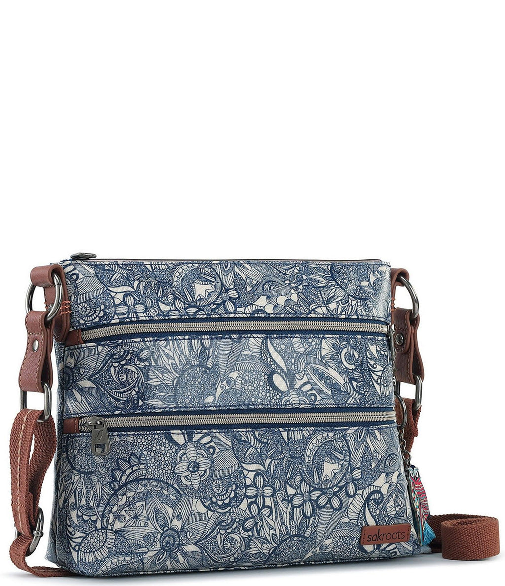 Double Zip Crossbody Bag T130