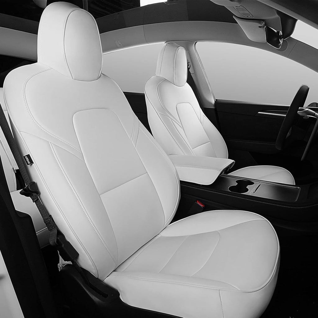 White Nappa Leather Car Seat Cover C999957