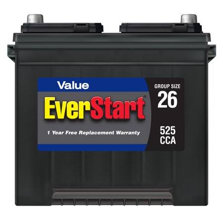 Lead Acid Automotive Battery, Group Size 26r, 12 Volt, 540 Cca M18399