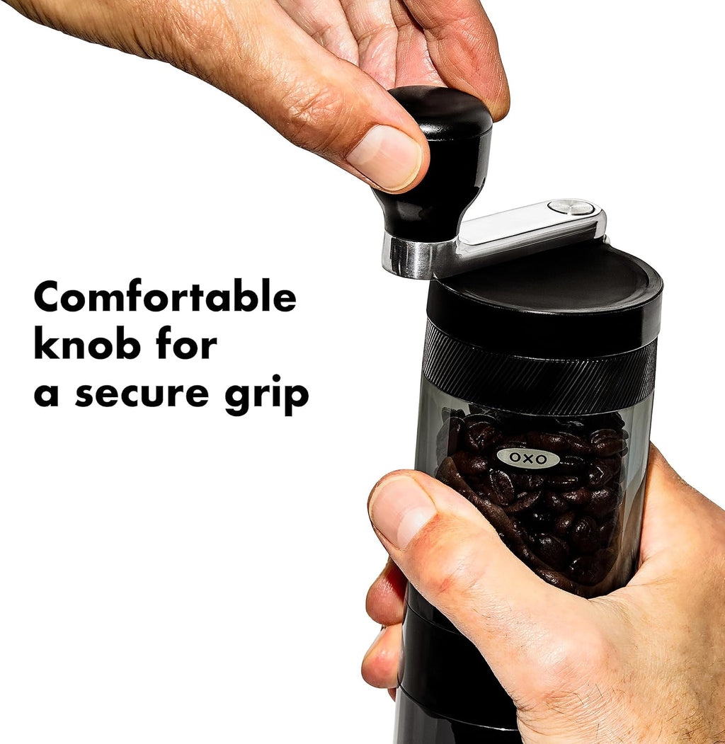 Black Manual Burr Coffee Grinder Z488345