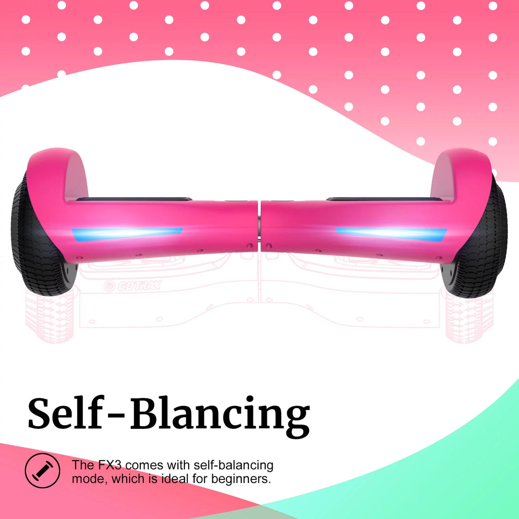 Pink Hoverboard with 6.5" LED Wheels I534