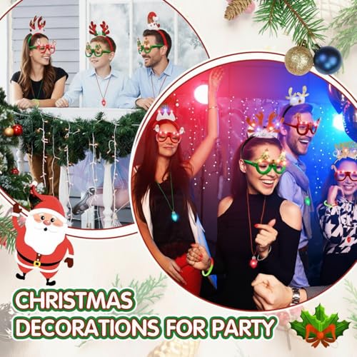 40 Pcs Light Up Christmas Glow Accessories Set K2665