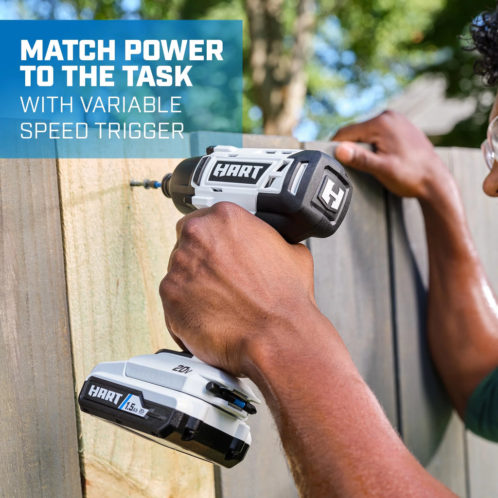 20-Volt Cordless Impact Driver Kit with 1.5Ah Lithium-Ion Batteries L9355