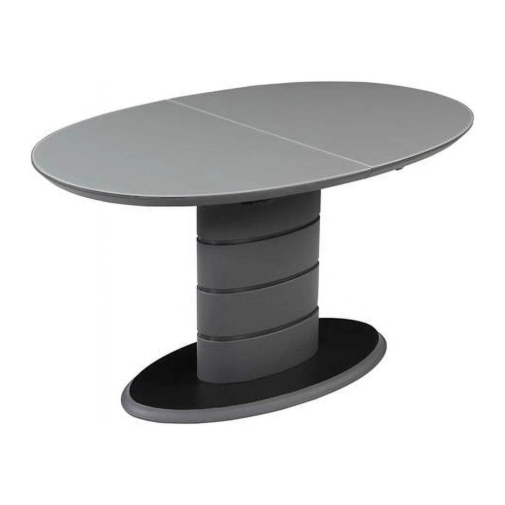 Matte Gray & Black Wood Dining Table I911881