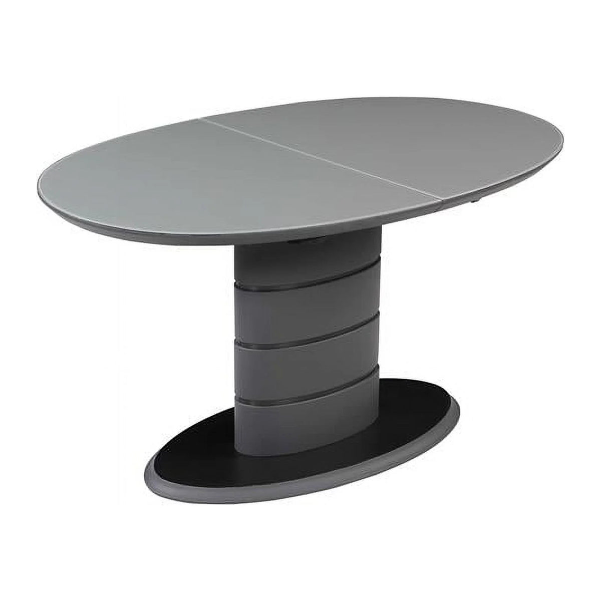 Matte Gray & Black Wood Dining Table I911881