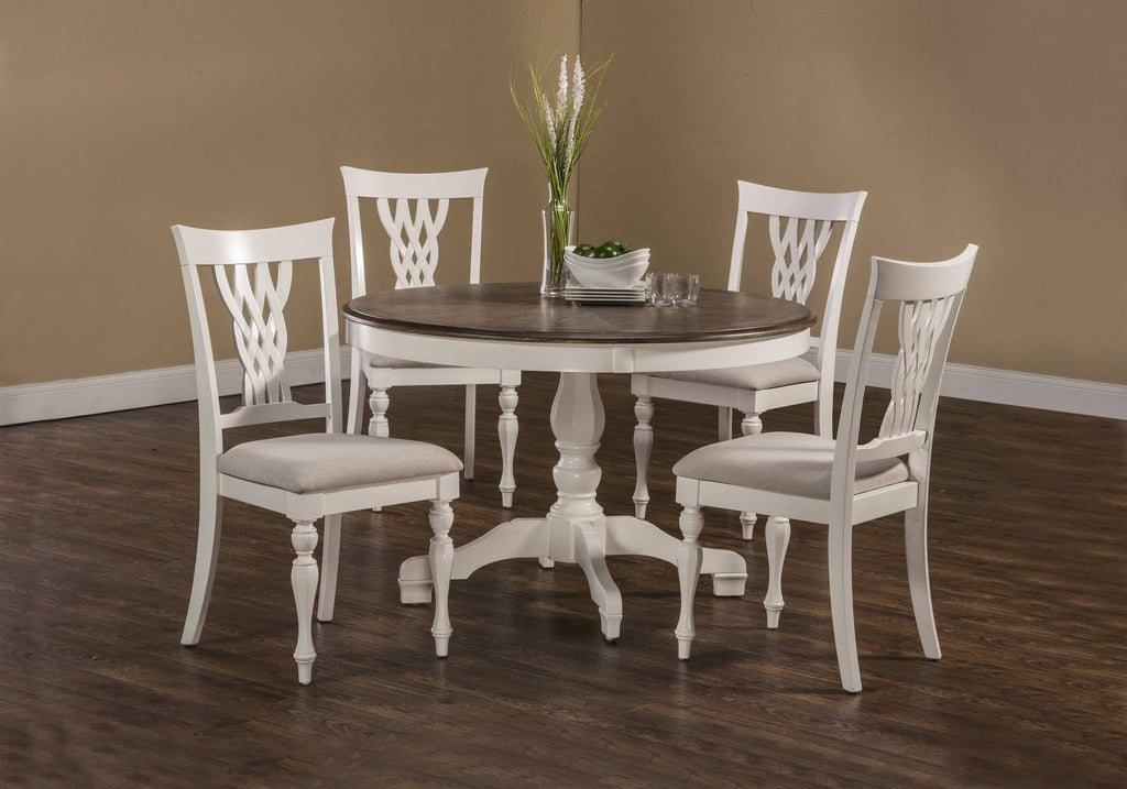 White Dining Chair Set of 2 D949