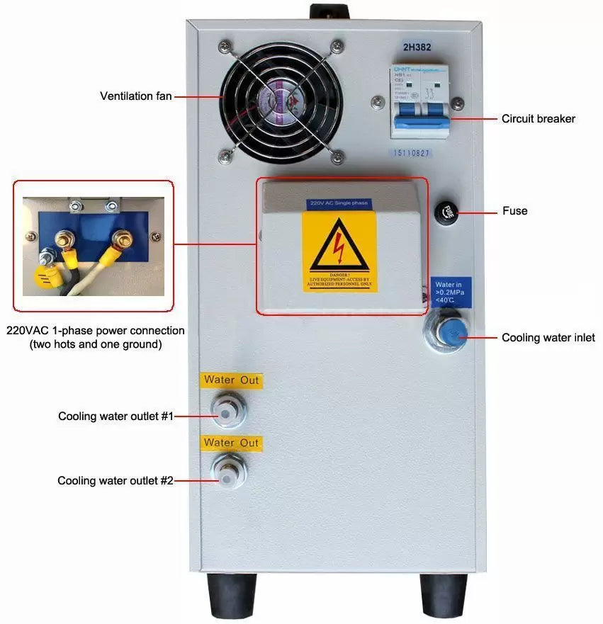 15KW Solid State Induction Heater with Timers O763448