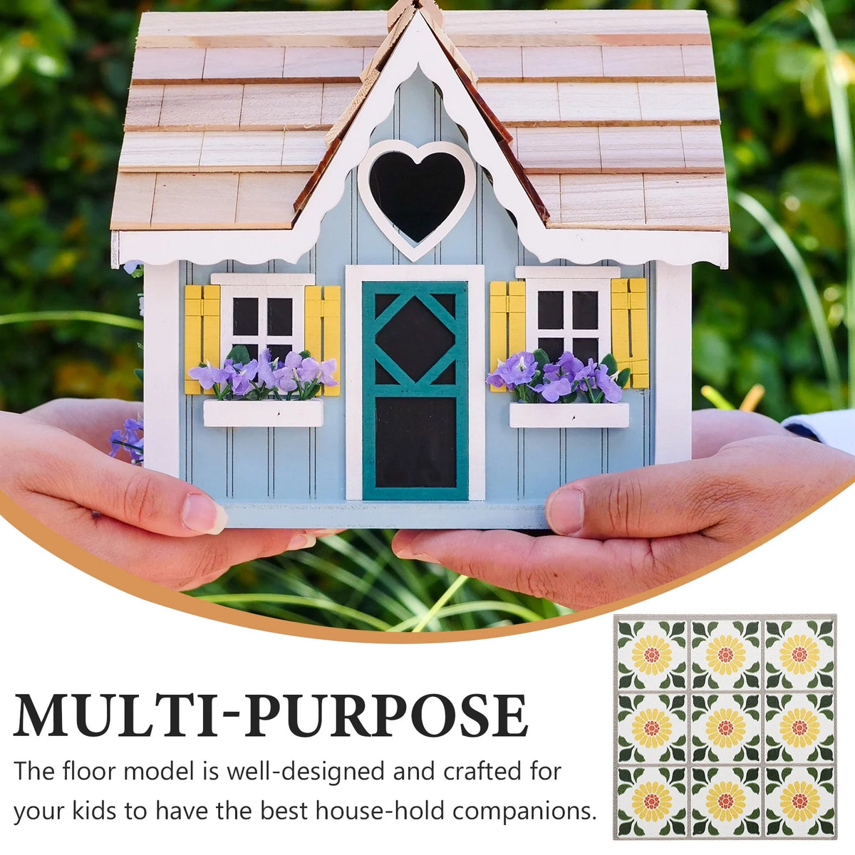 Mini House Simulation Floorboard DIY Adornment M38718