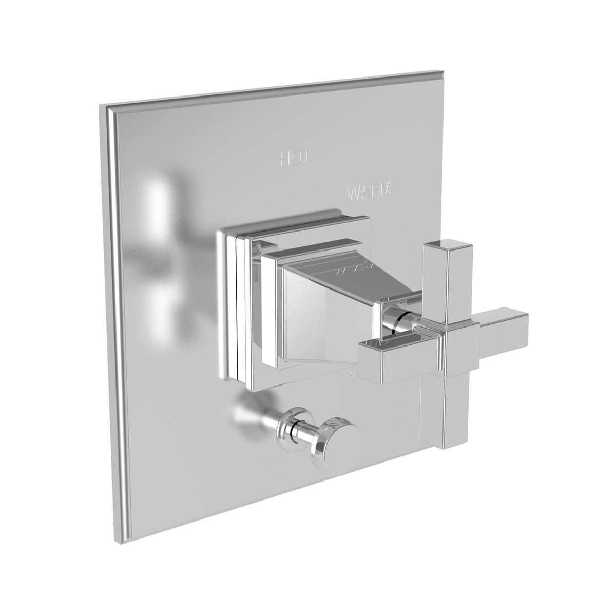 PVD Polished Gold Tub & Shower Diverter Plate with Handle U8741