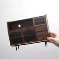 Walnut Dollhouse Miniature Sideboard Cabinet B10436