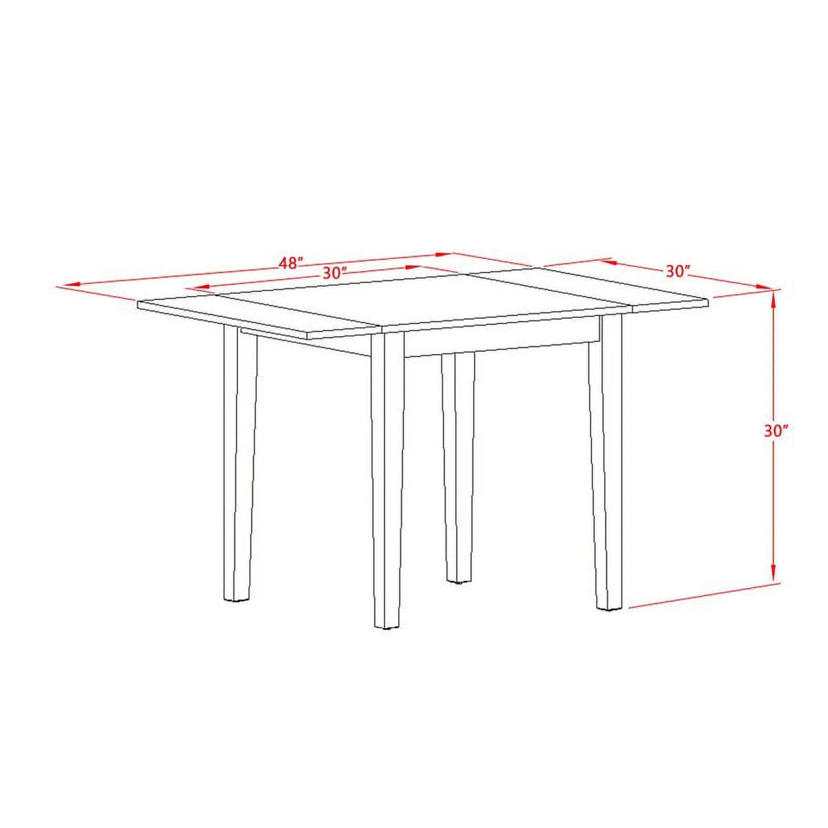 5-piece Oak Wood Dining Room Set K253908