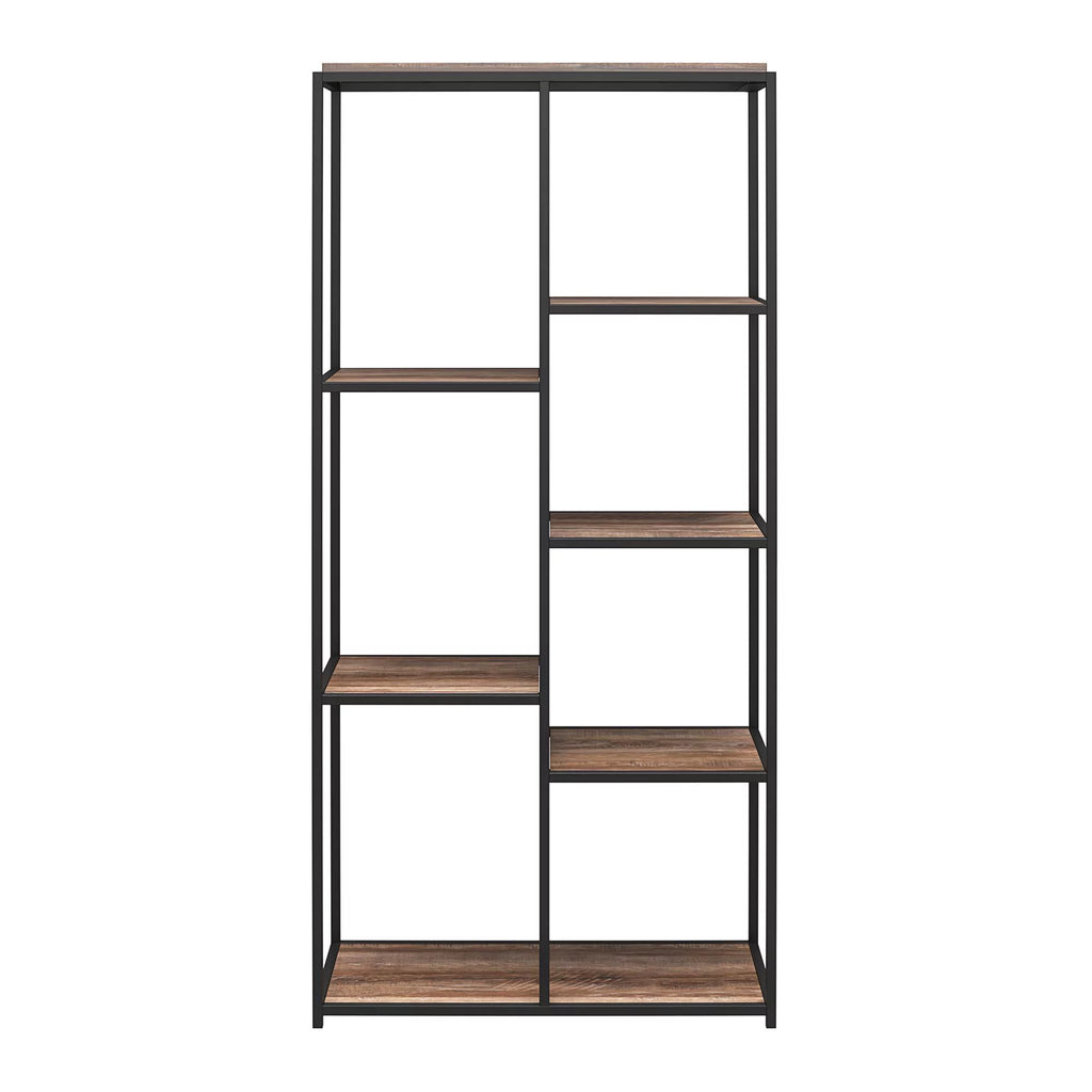 5 Shelf Weathered Oak Bookcase W3350