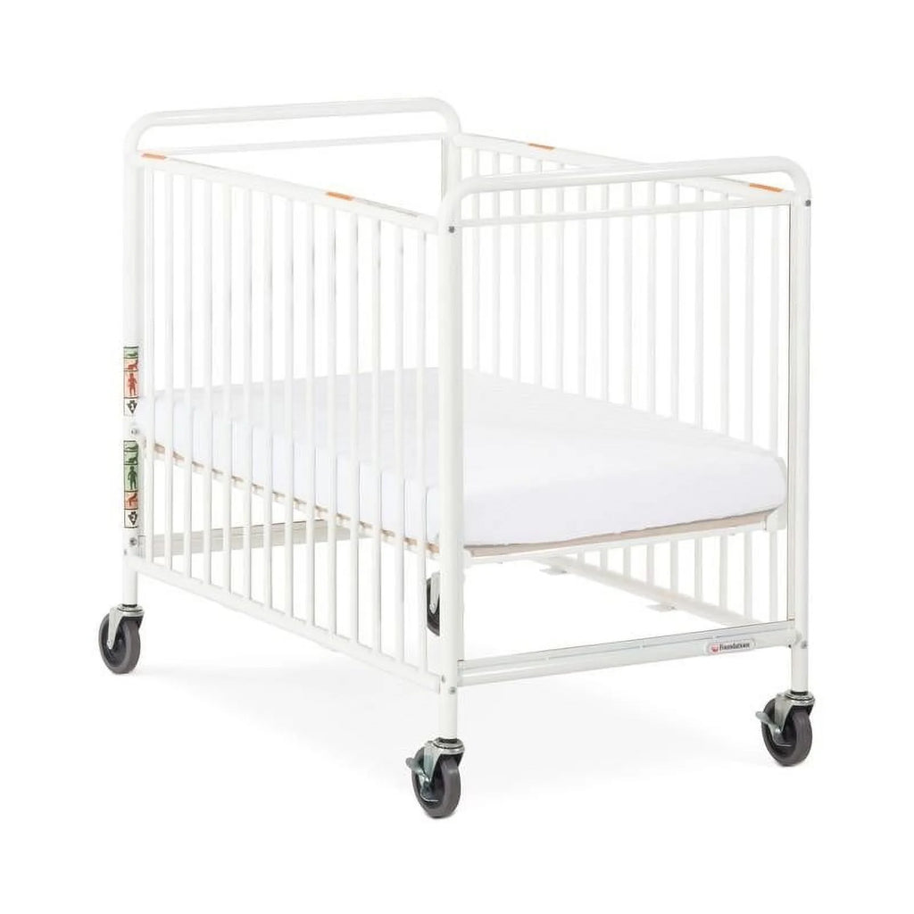 Clearview Metal Evacuation Crib, 3" Oversized Casters, Adjustable Mattress Board L5003