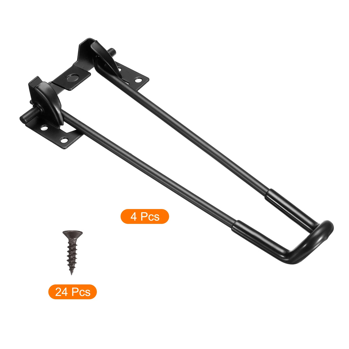 Black 4 Pack Foldable Hairpin Table Legs F256226